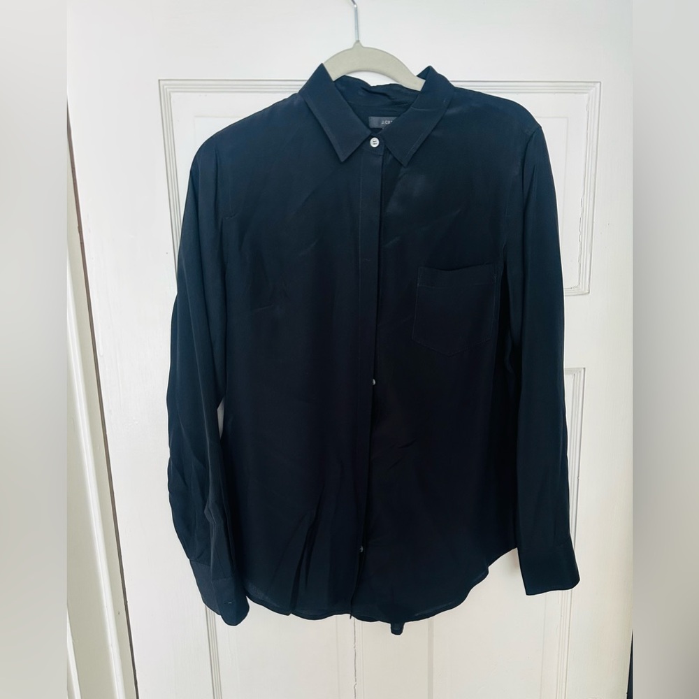 J. Crew Black Blouse